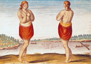 Une jeune noble de Secoton, de 